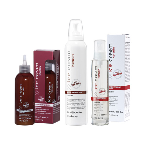 DONDURMA KERATIN - mus, serum, petrol iksir - INEBRYA